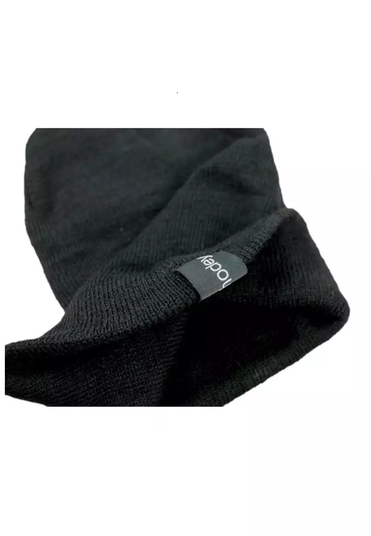 Jumpt Topi Kupluk Rajut Beanie Hat Unisex Comfortable Material Cotton ORIGINAL - Black