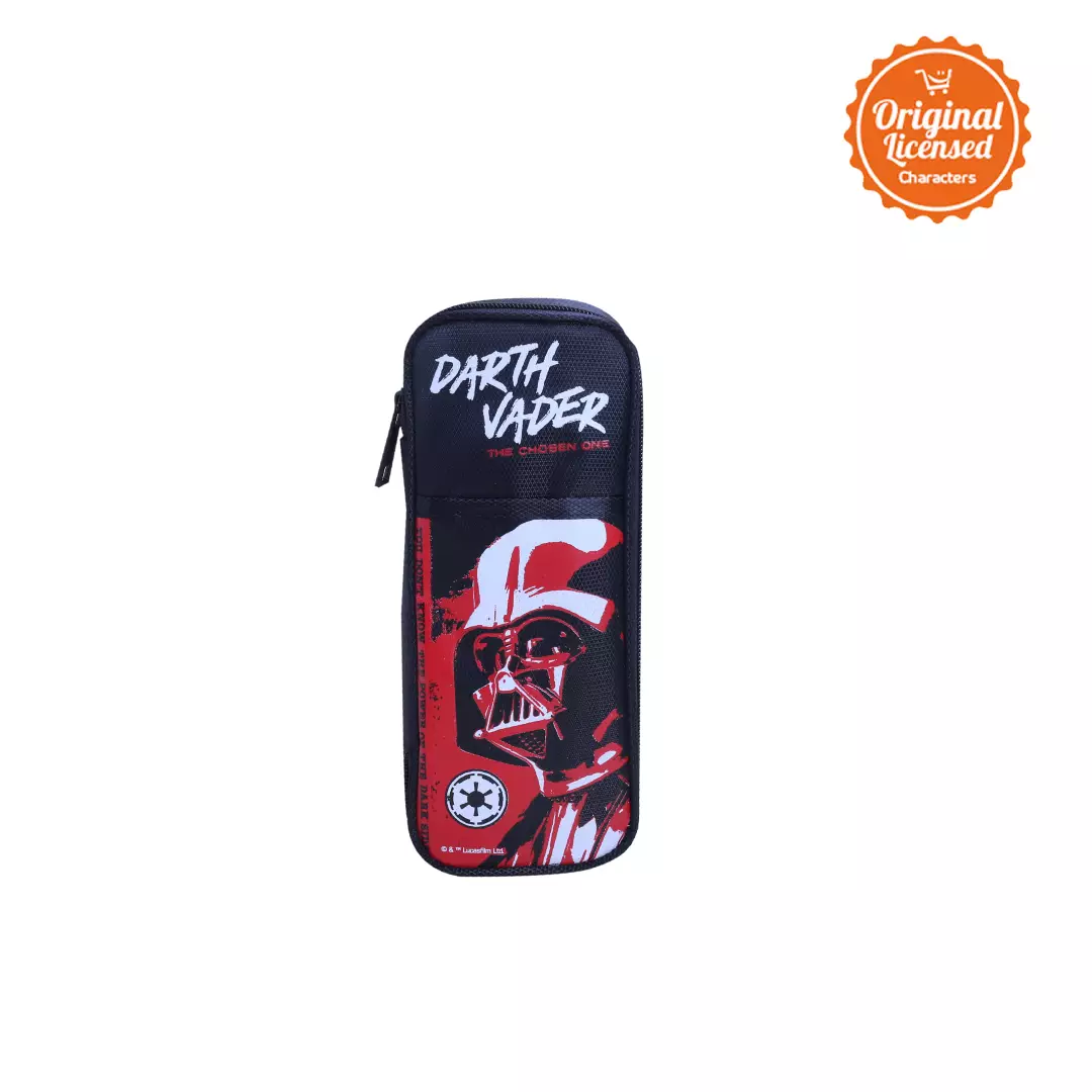 Tempat Pensil Star Wars Original – Pencil Case Star Wars Darth Vader Hitam 22x9 cm | Kotak Pensil Anak Star Wars