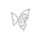 Glamorousky white Fashion Temperament Plated Gold Hollow Butterfly Brooch with Cubic Zirconia DA004AC565CDC9GS_1