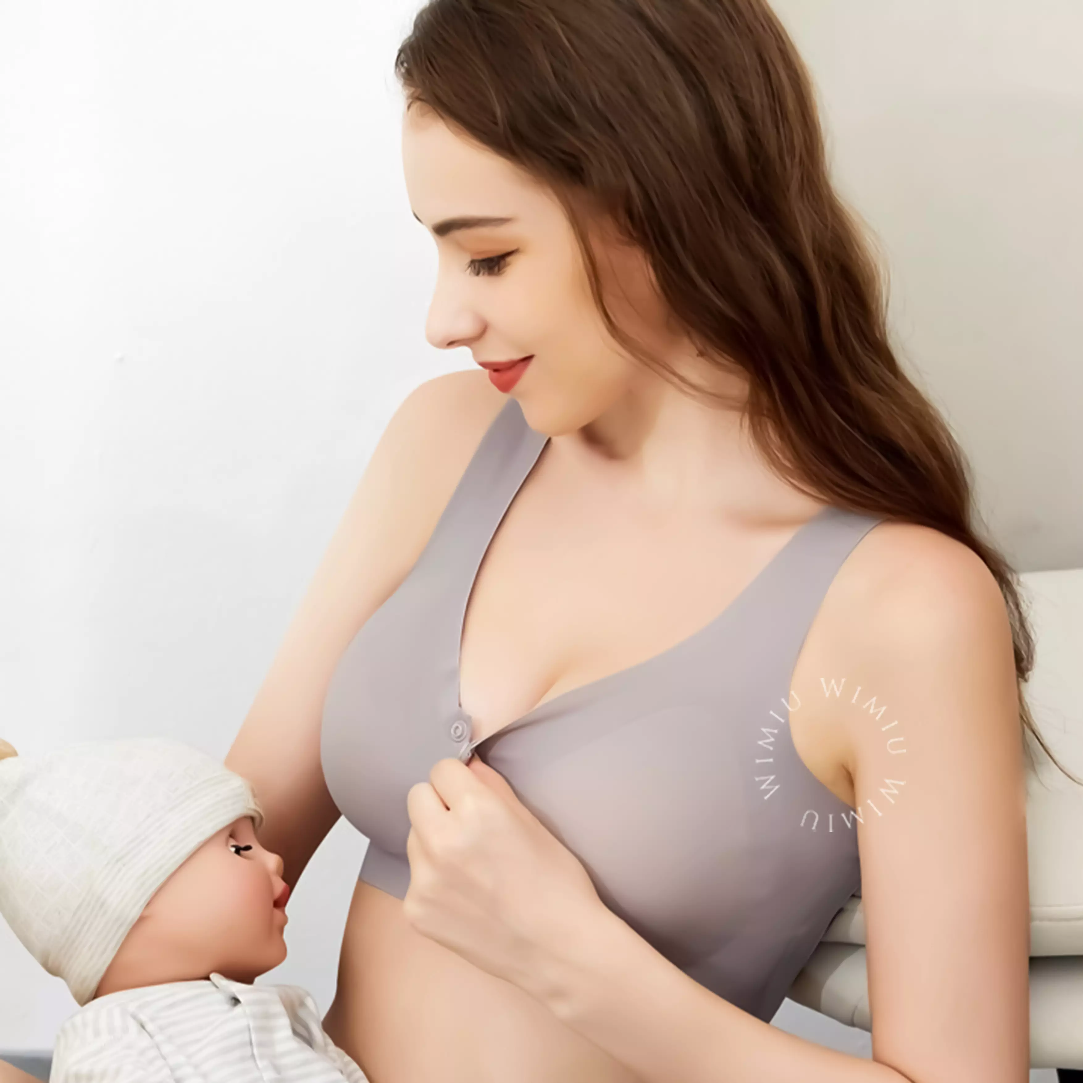 WIMIU BH Seamless Sport Bra Seamless Bra Premium BH Sport Wanita Bra Wanita Kancing Depan 100154