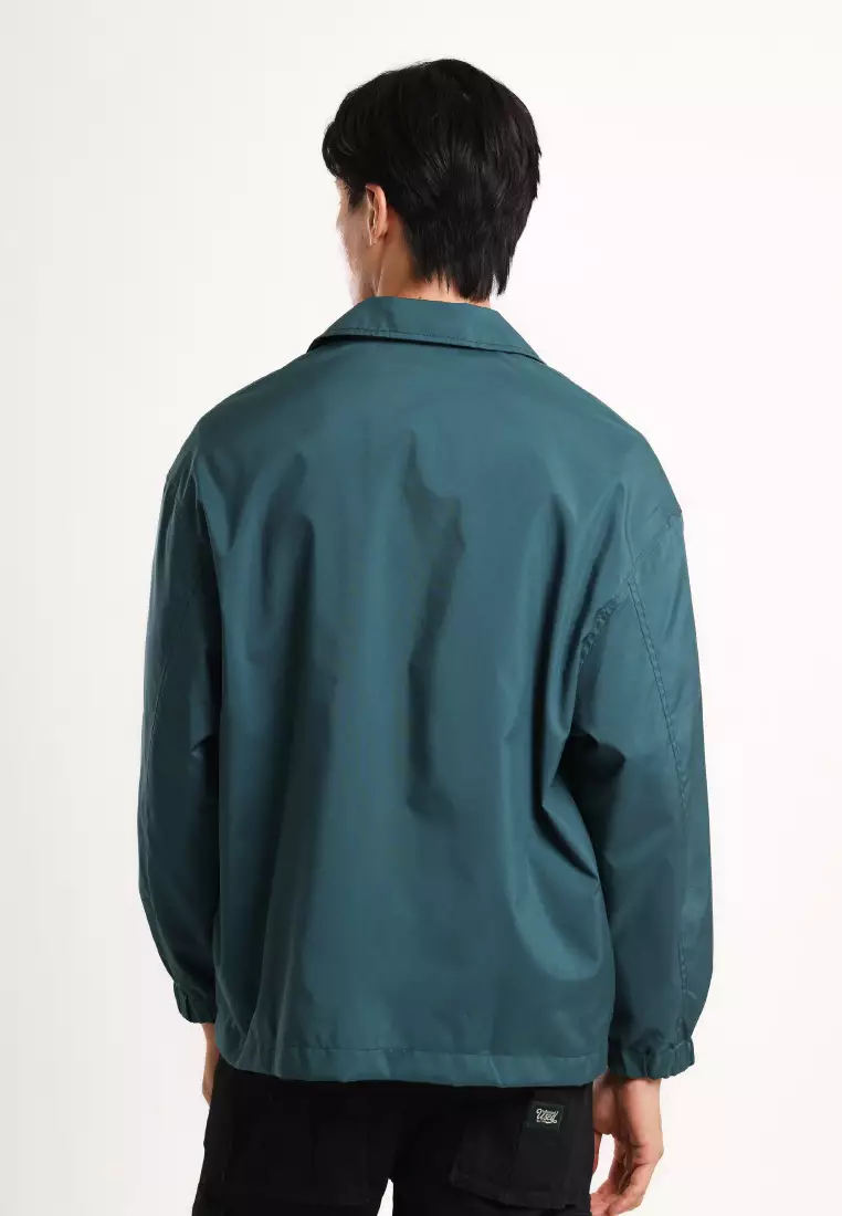 Used 1968 - Windbreaker Jacket Casual Waterproof Regular Fit Green