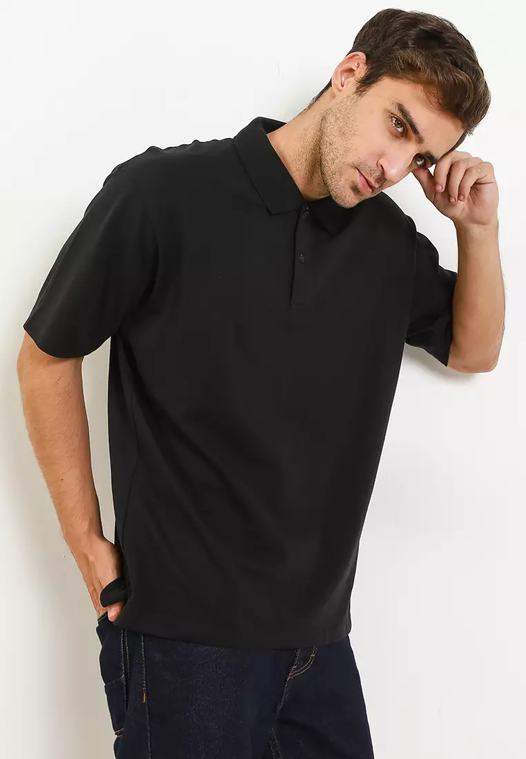 Giordano black hot sale polo shirt