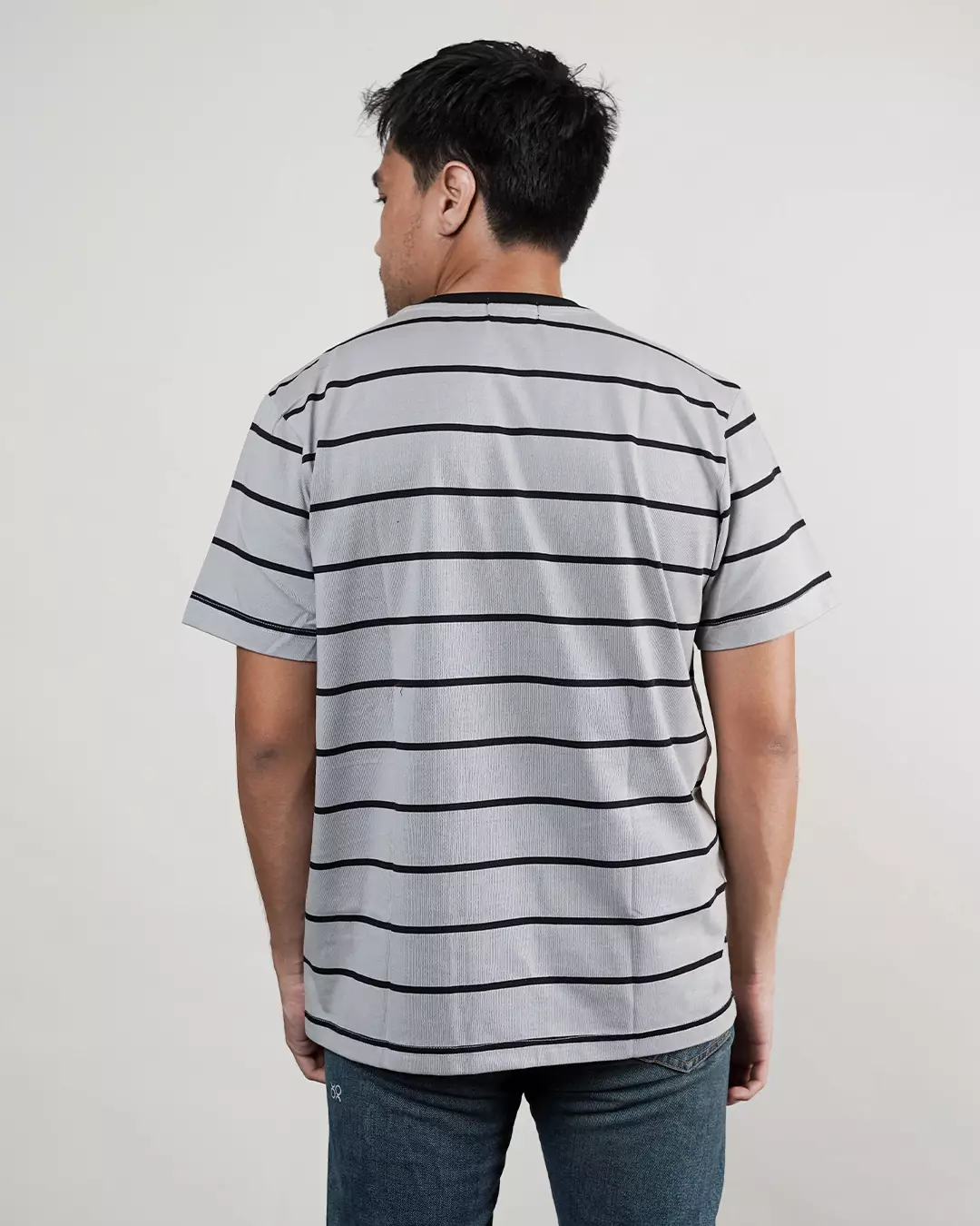MATSUDA T Shirt Pria Kaos Stripe Ogaki