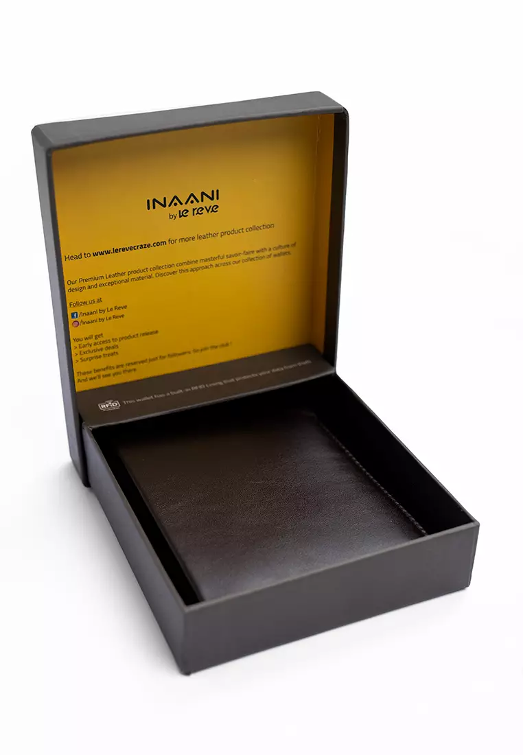 Le Reve Hand Pocket Brown Leather Wallet