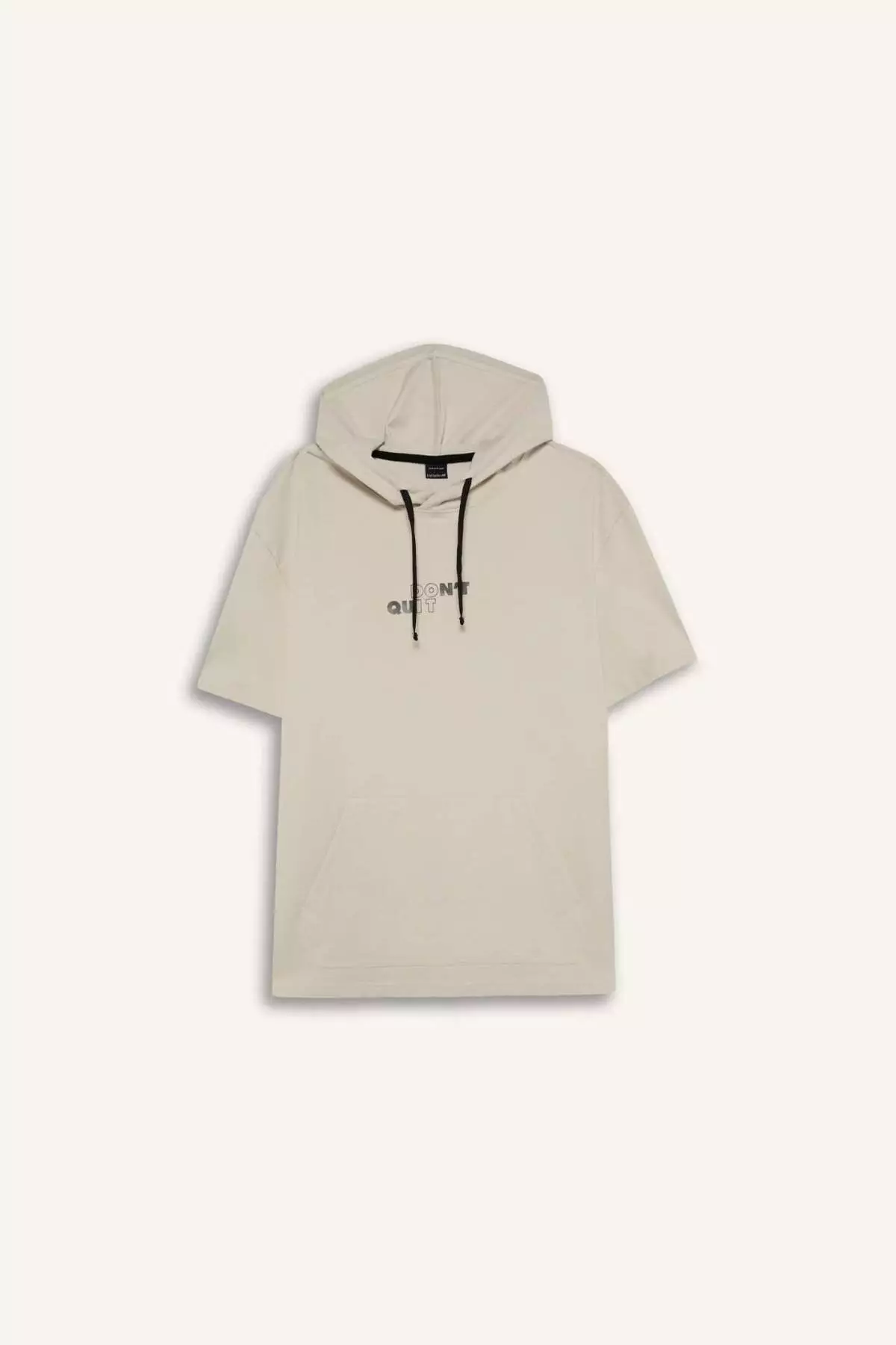 Defactofit Standard Fit Hooded Printed Sportsman Short Sleeve T-Shirt D8017Ax25Sp