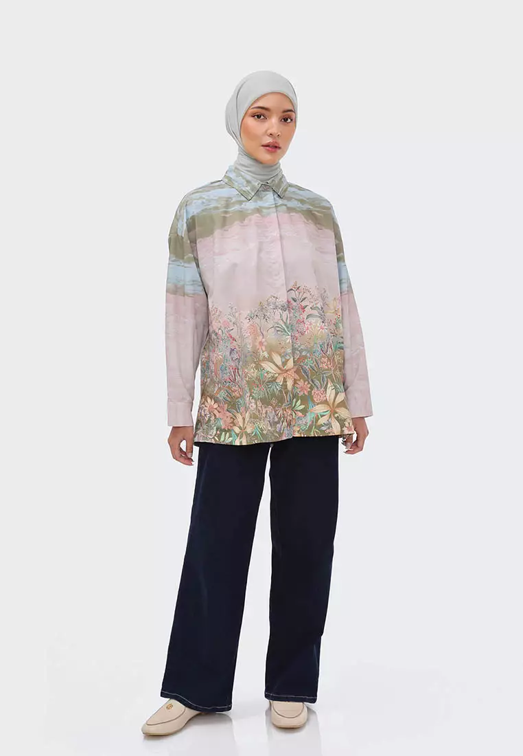 Ria Miranda Warm Sand Jazha Shirt