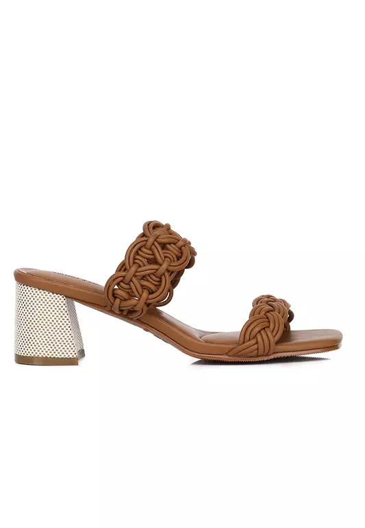 Mahia Braided Strap Heels