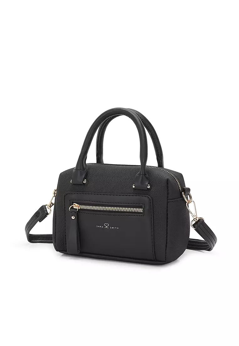 Women's Top Handle Bag / Sling Bag / Crossbody Bag / Shoulder Bag (Tas Tangan Wanita / Tas Selempang Wanita / Tas Bahu Wanita) - Hitam