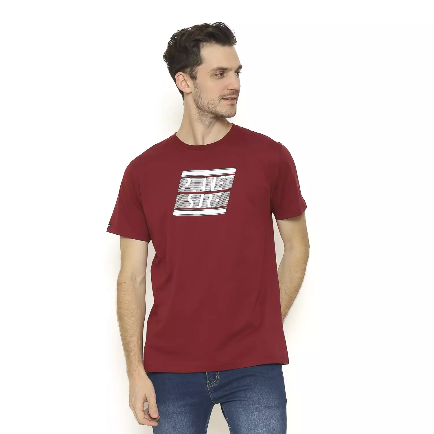 Planet Surf Clothing Kaos Lengan Pendek Pria Andern Men Tee Planet Surf