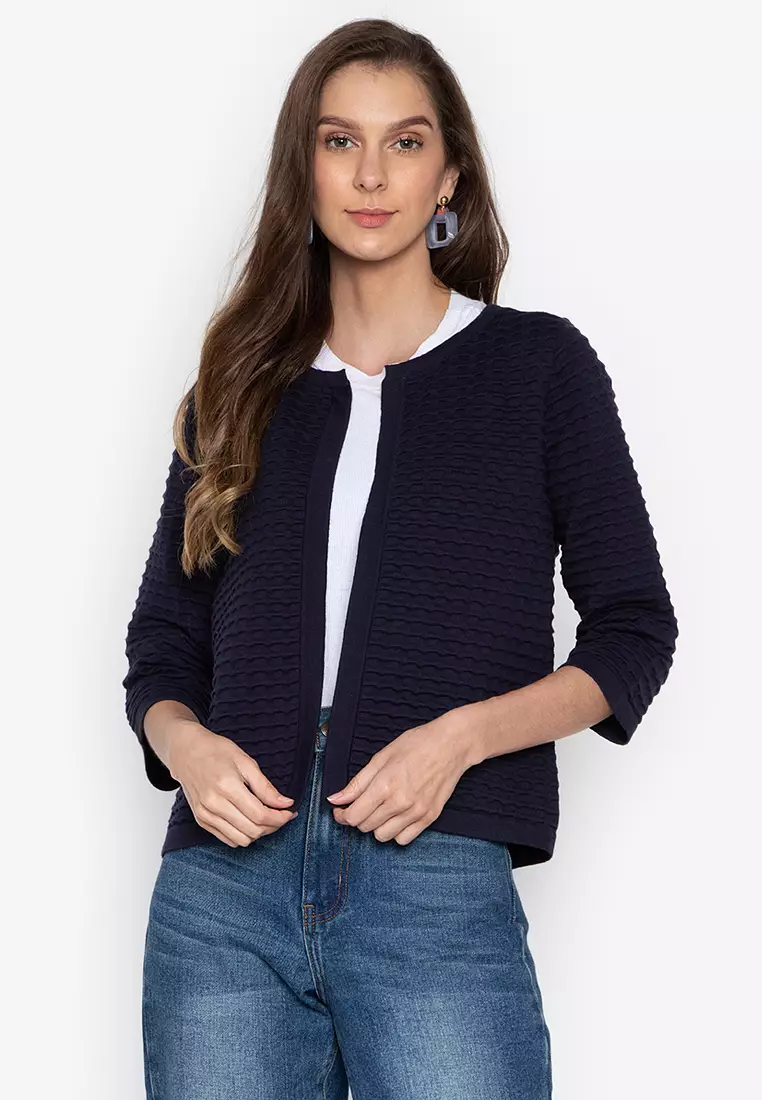 Ladies hot sale popcorn cardigans