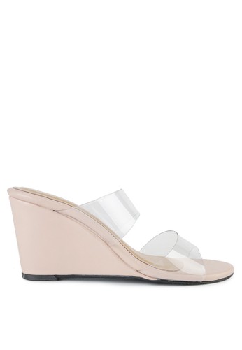 Jual Shoecrime Juniper Two Strap Wedges Original Zalora Indonesia