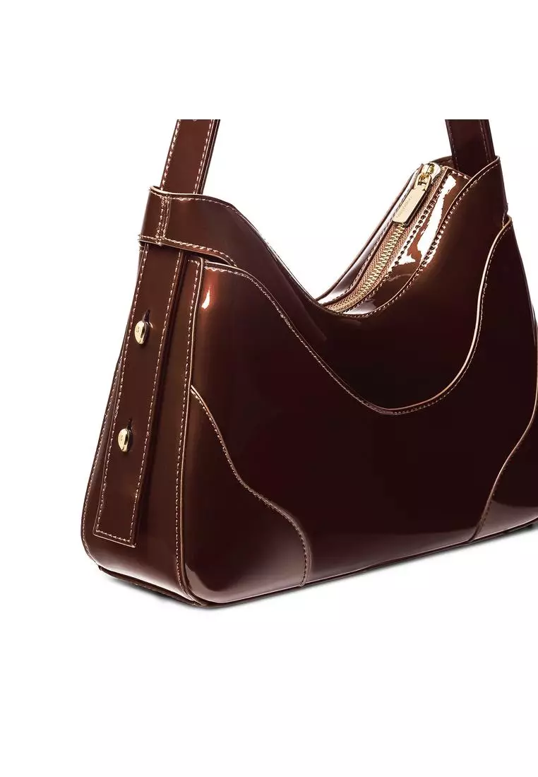 Tanga Maxi Patent - Coffee