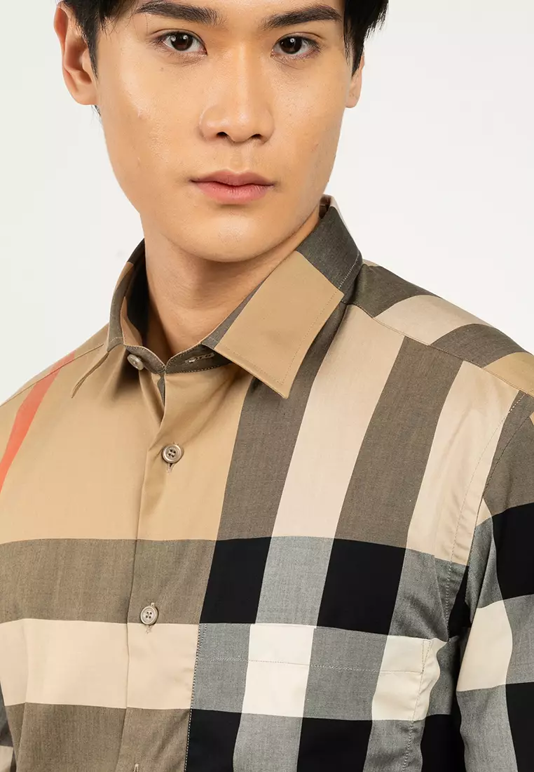 Buy BURBERRY Summerton Short-Sleeve Check Shirt 2026 Online | ZALORA