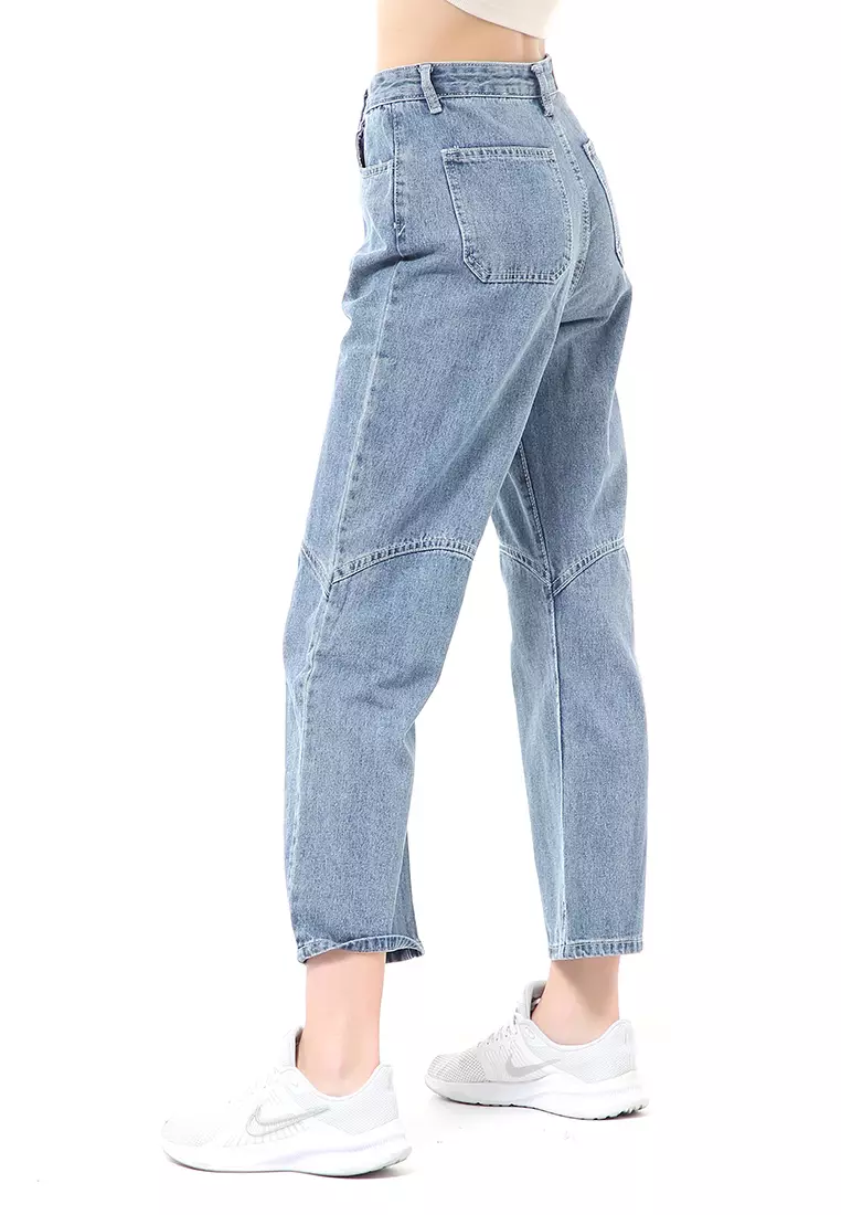 Stella Celana Jeans Wanita Long Pants Model Love Lutut Material Denim ORIGINAL - Blue