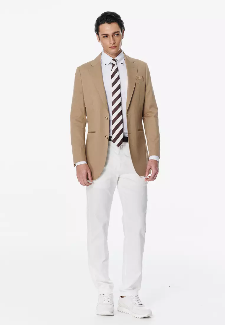 Milano Collection Grey Violet Textured Slim Fit Shirt