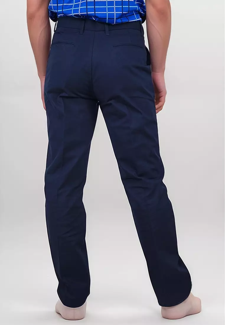 Crocodile Celana Panjang Katun | Pria Men Long Pants | 51 Navy 02