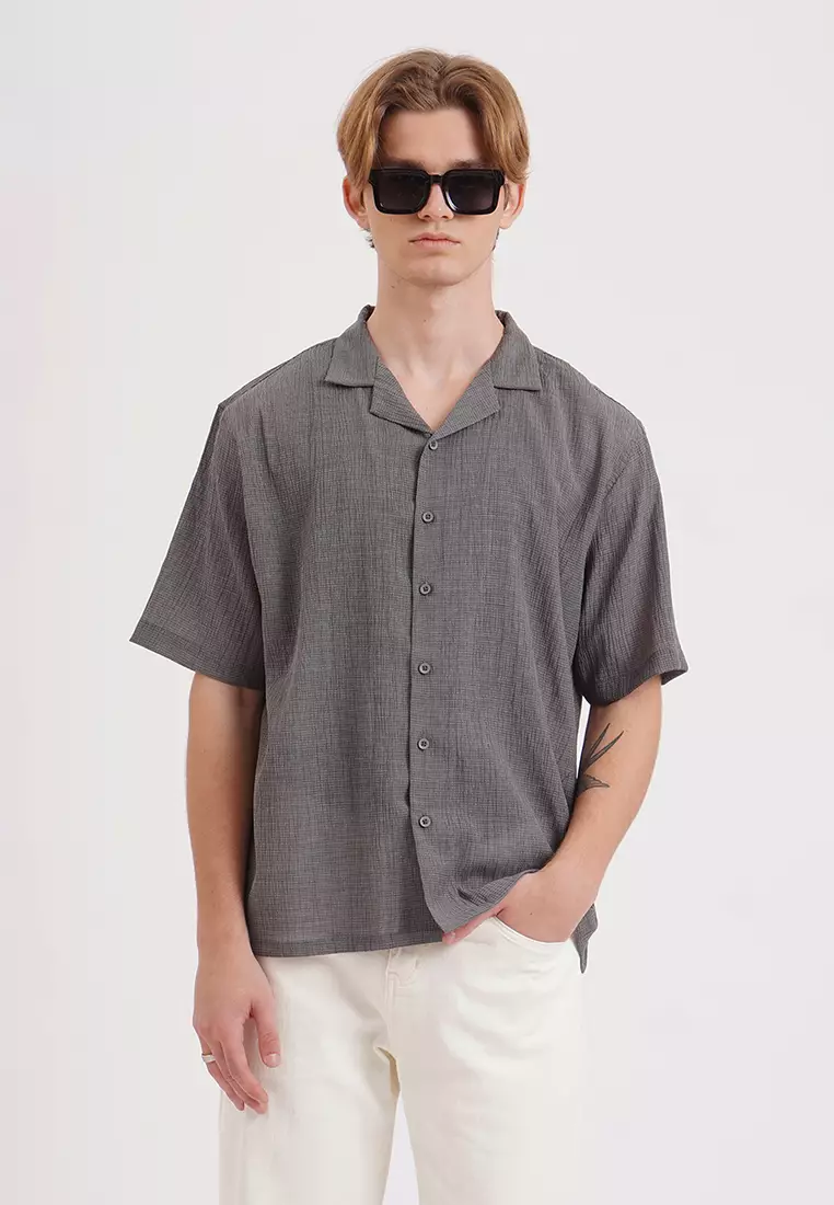 Buy Penshoppe Relaxed Fit Textured Shirt 2024 Online ZALORA