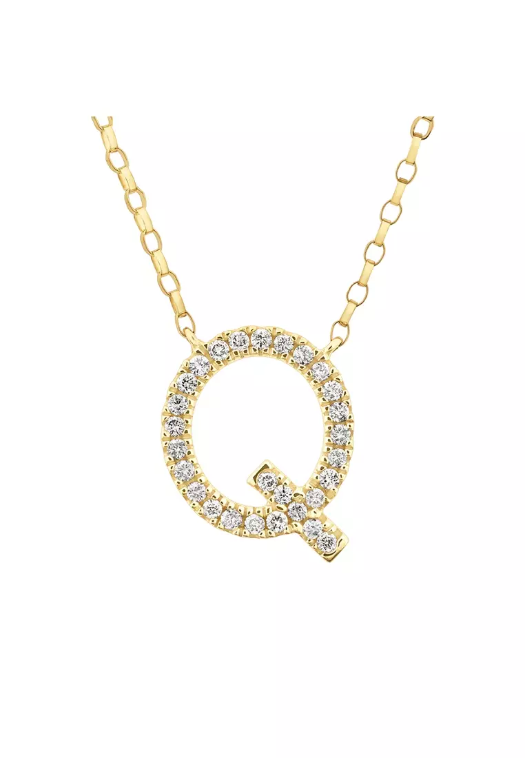 Q deals initial necklace