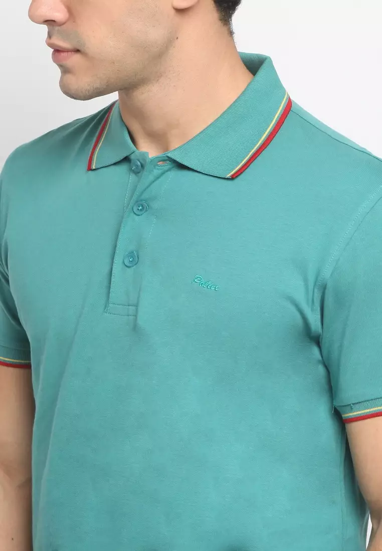 POLICE Polo Shirt Krah Stripes Pria 207200281