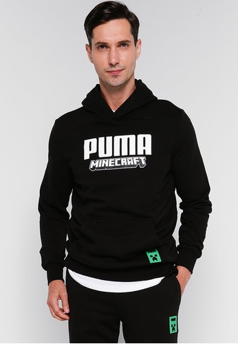 PUMA black Puma X Minecraft Hoodie 65FC3AA6EA353CGS_1