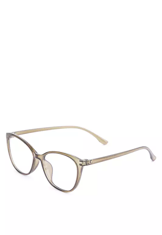 Kacamata TR Lentur Pria Wanita Antiradiasi Cat Eye Vania Brown