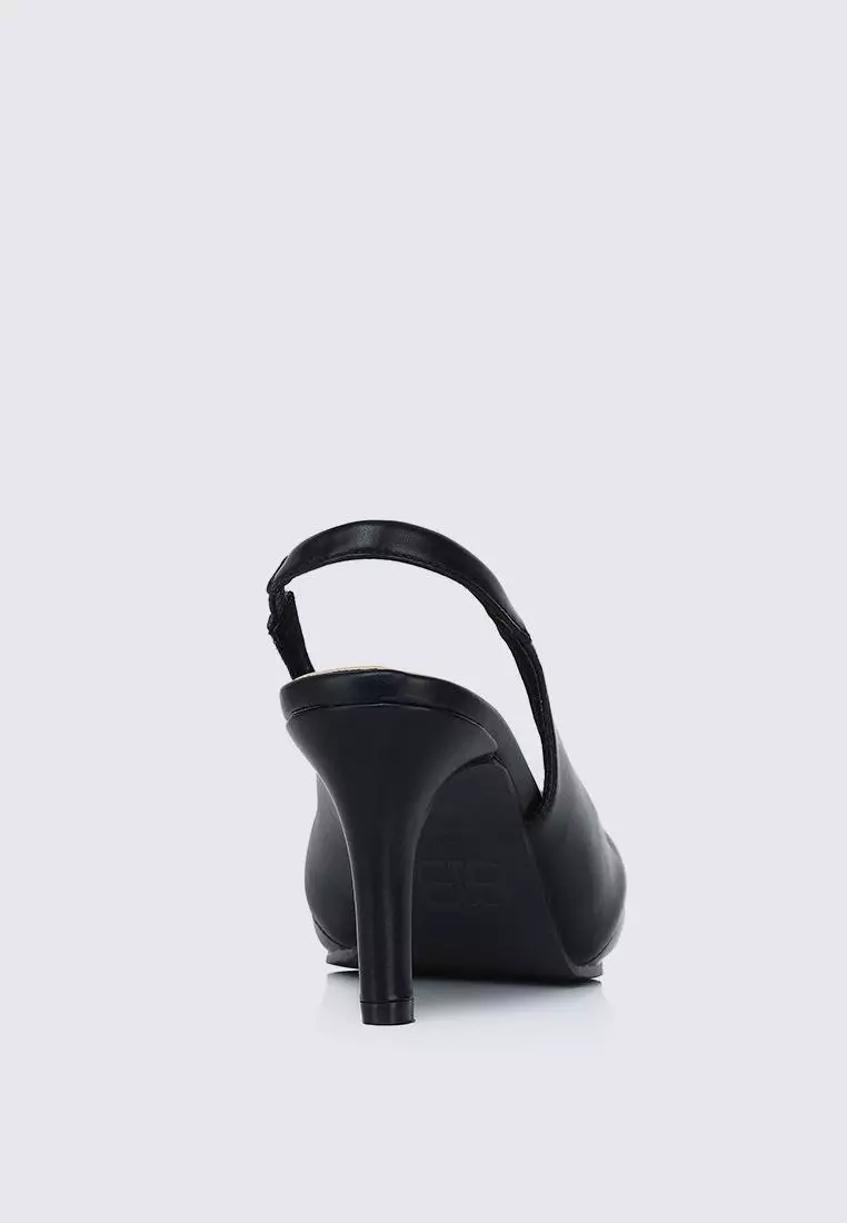 Bovis Comfy Heels In Black