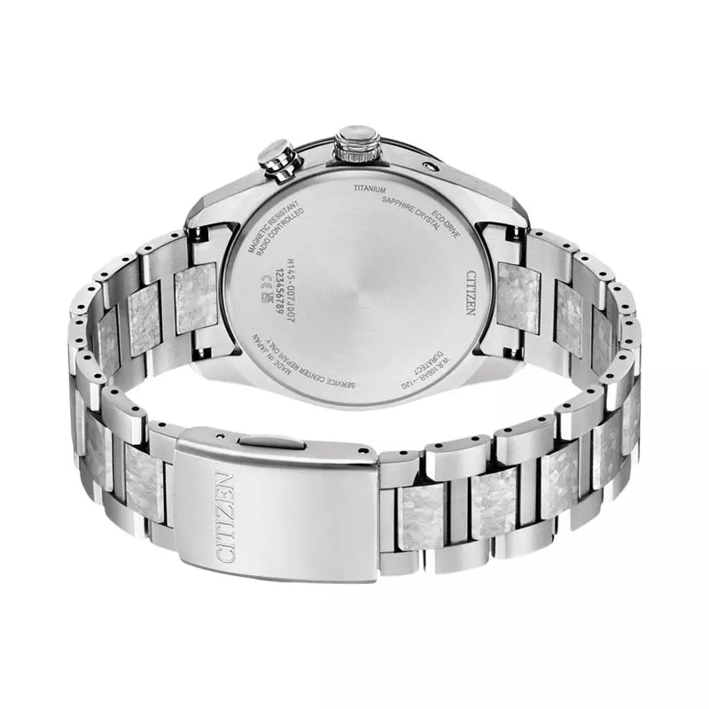 Jam Tangan Pria Citizen Eco Drive CB0284-66A Attesa Platinum Shine Collection Titanium Strap Limited Edition