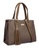 Unisa brown Faux Leather Colour Block Top Handle Bag A4661AC217BB52GS_2