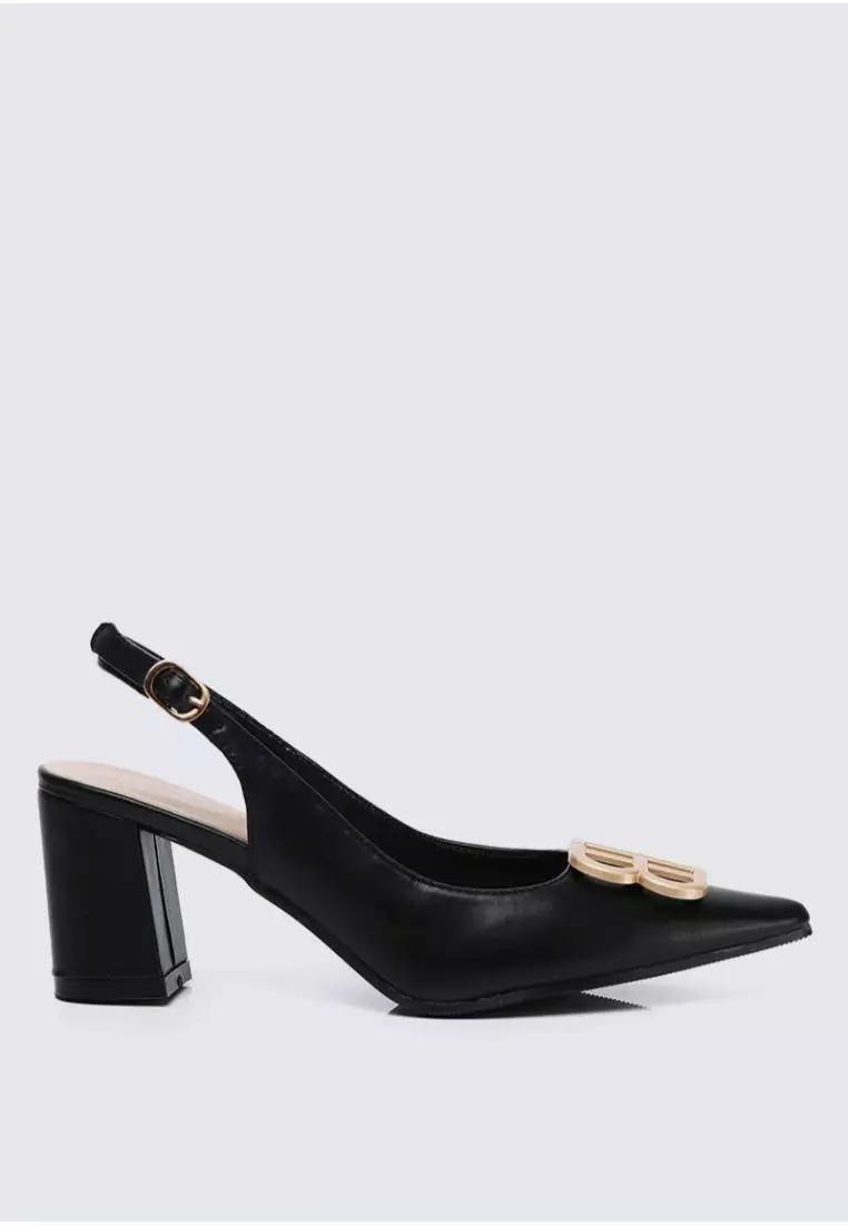 Discount on My Ballerine  shoes - SKU: Betsy Comfy Heels In Black