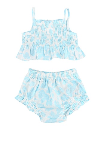 GAP blue Smock Top Set 15D87KA2E9EB83GS_1