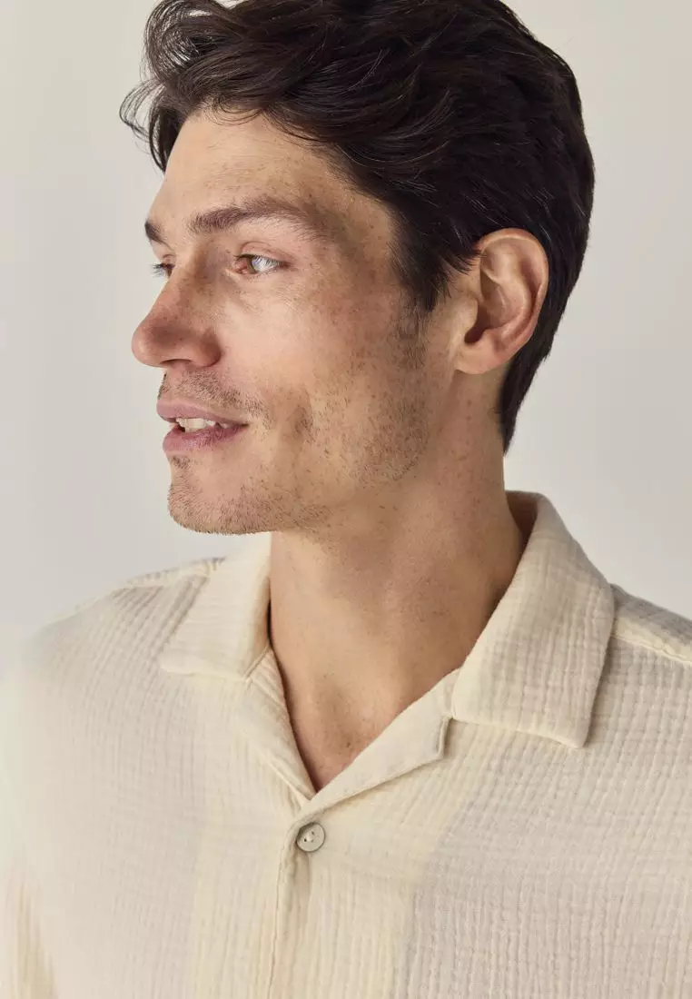 Buy NEXT 100% Cotton Short Sleeve Cheesecloth Shirt 2025 Online