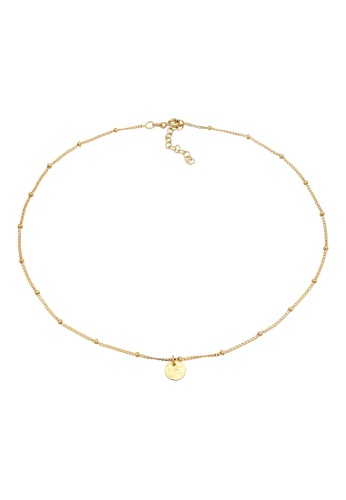 ELLI GERMANY gold Necklace Choker Ball Chain Platelet Filigree Trend Gold Plated 6D125AC61993FAGS_1