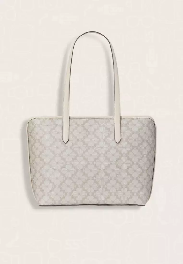 Kate Spade Flower Tote Dark Beige