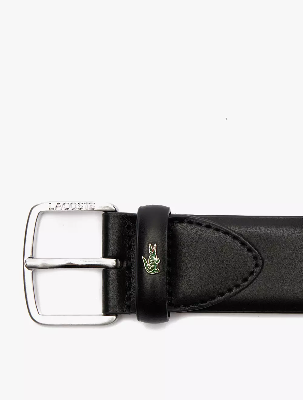 Smooth Leather Belt - BLACK