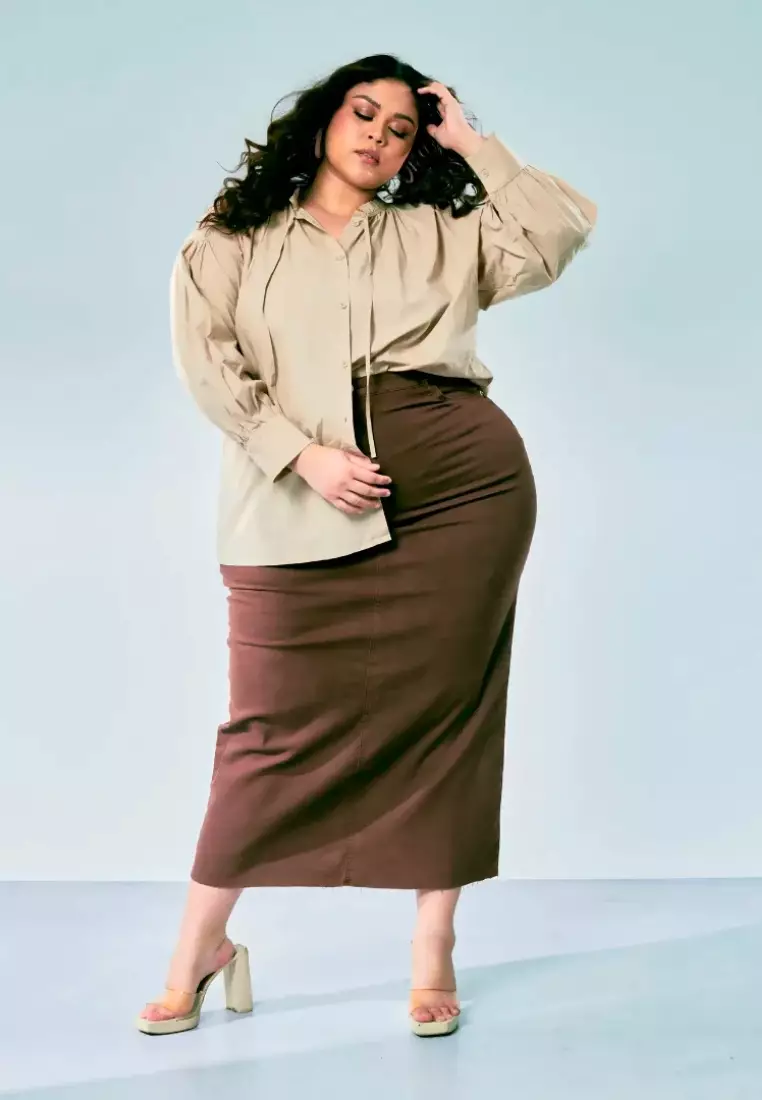 Plus size outlet maxi skirts online