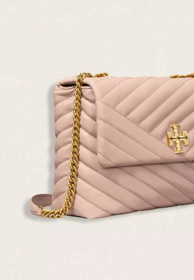 Tory Burch Kira Chevron Convertible Shoulder Bag Devon Sand