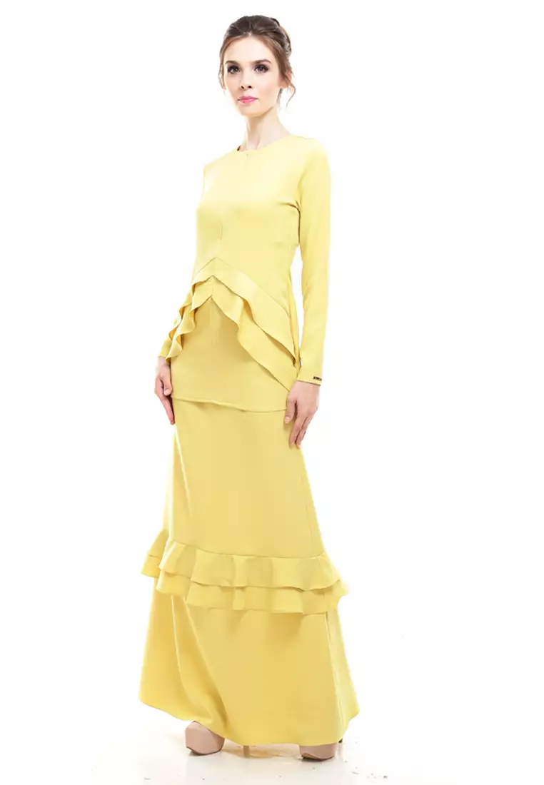 Vecona Kurung Modern in Yellow