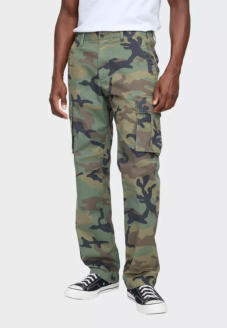 Buy GAP Flex Straight Cargo Washwell Pants 2026 Online | ZALORA