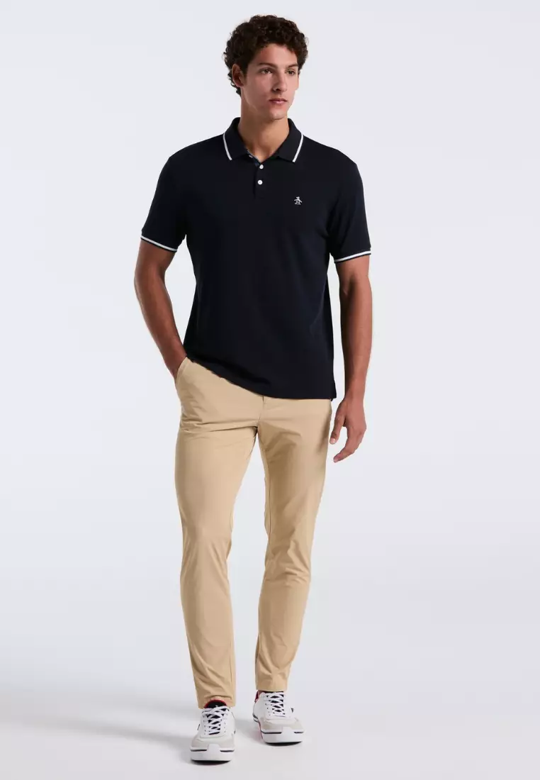 Cotton Interlock Tipped Polo