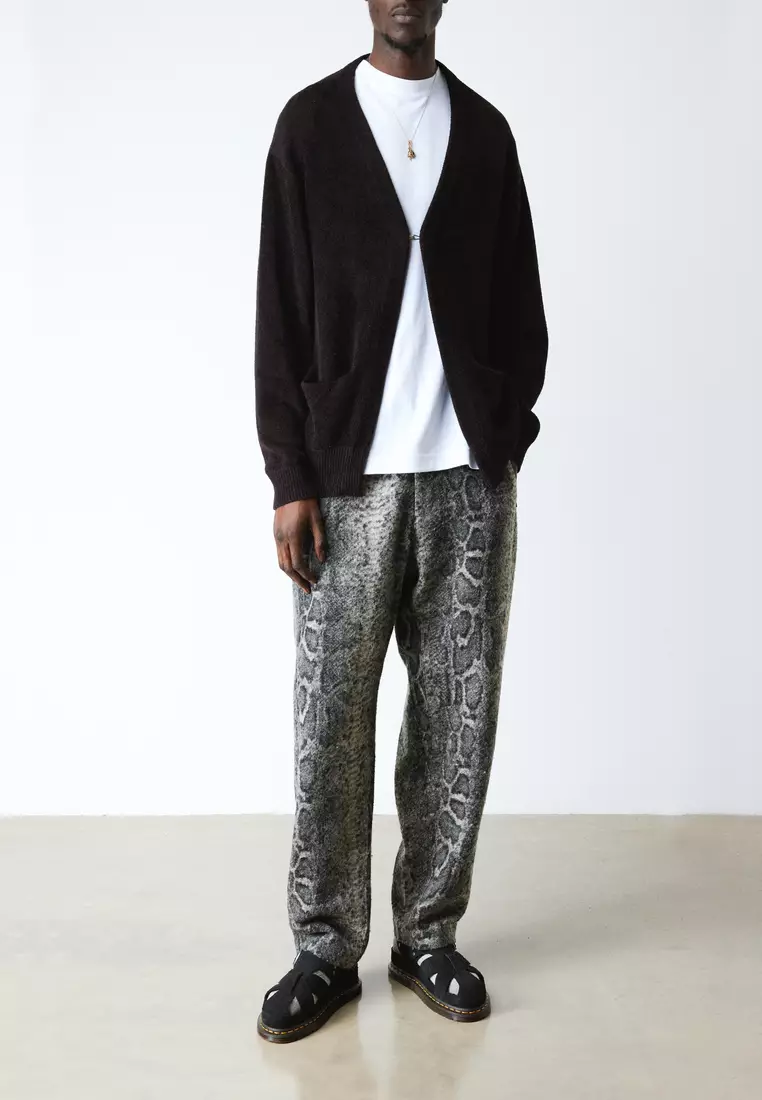 Archive Plush Suede Fisherman Black Sandals Men