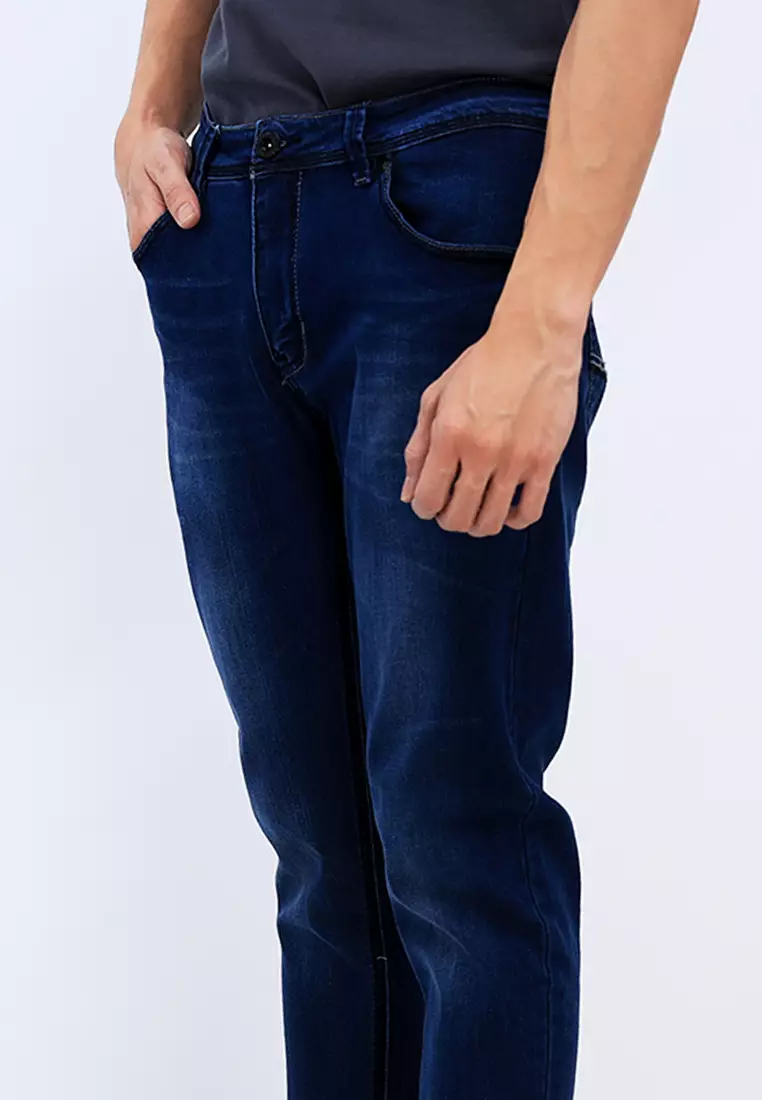 Buy Bossini Men Denim Ankle Pants With Stretch 2024 Online