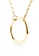 Majade Jewelry red and gold MAJADE - Asymmetrical Sideway 925 Silver Garnet Necklace 5CF7BAC27EF429GS_5