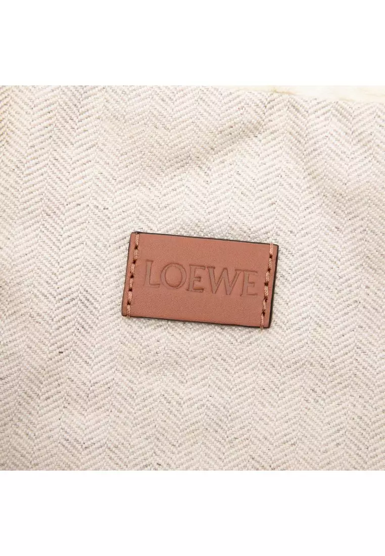 Pre-Loved Loewe Anagram Terry Cloth Drawstring Pouch