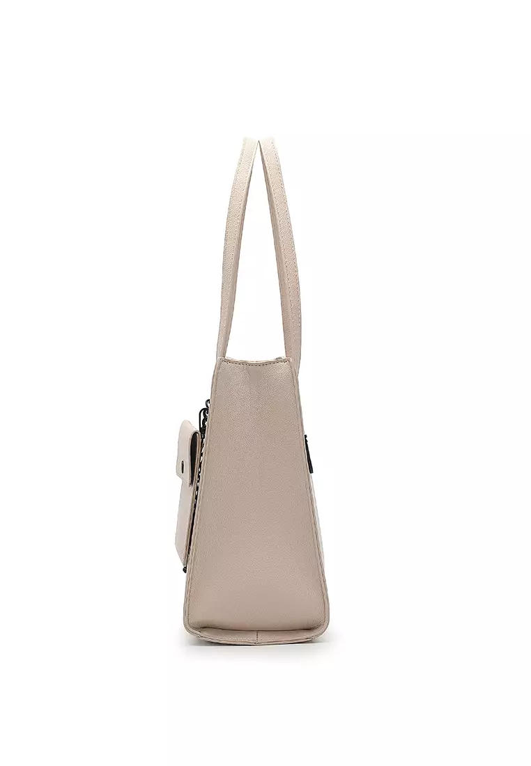 Women's Tote Bag / Shoulder Bag - Beige