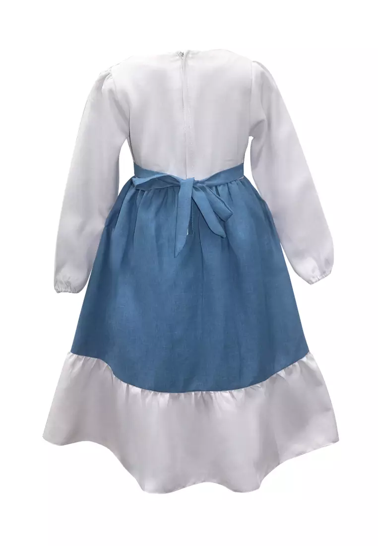 Two Mix Gamis Anak Perempuan Bahan Katun - Baju Anak Muslim Wanita Usia 1-12 Tahun 4270