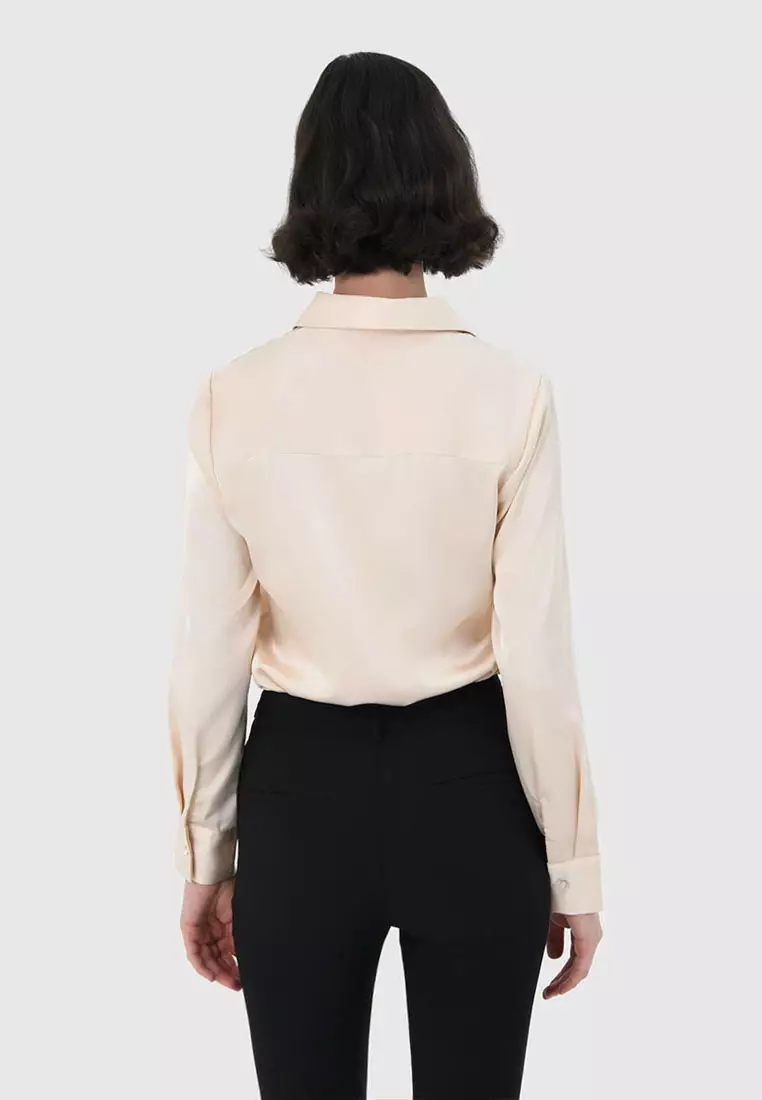 Leon Loose Fit Satin Blouse