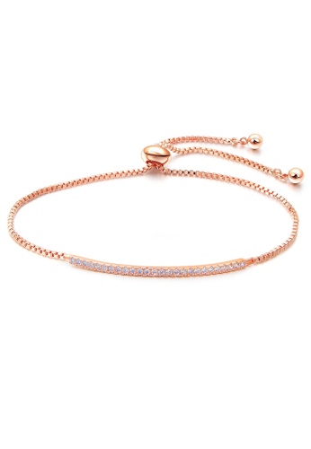 Air Jewellery gold Luxurious Inglewood Diamond Bracelet In Rose Gold 81064ACEF61182GS_1
