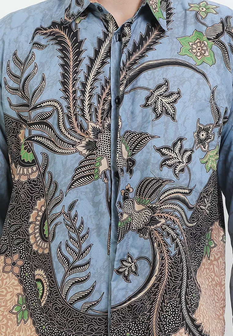 Darmalangit Kemeja Batik Exclusive Premium Pria Casual Modern Lengan Panjang