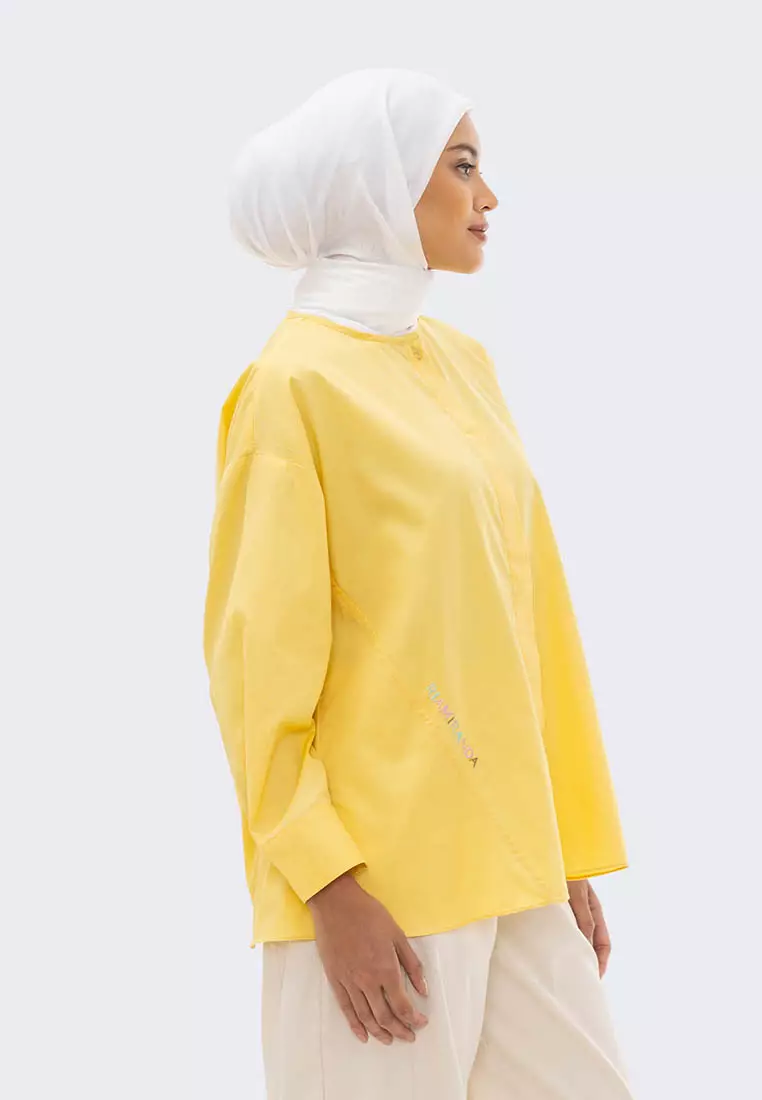 Ria Miranda Yellow Ginnie Top