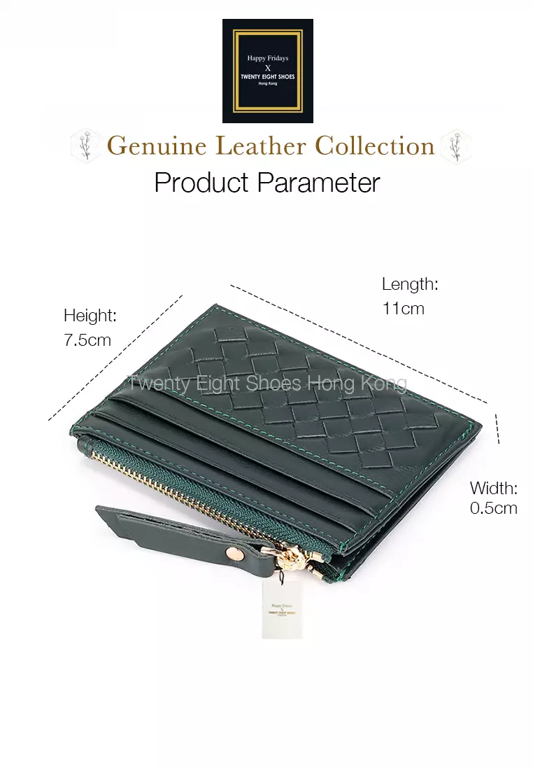 Weave Sheepskin Card Holder & Zip Purse JW YT-8809